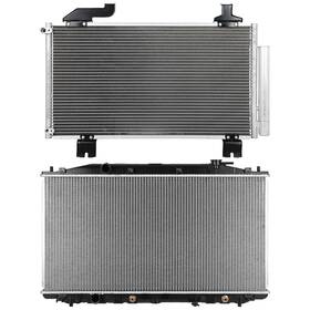 1autopowerstore 13123376 Ac Condenser Cooling Kit And Aluminum Radiator Fit For Acura Tsx 2010-2014