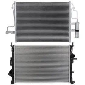 13123394 1autopowerstore Ac Condenser Cooling Kit And Aluminum Radiator For Ford Escape 2013-2016