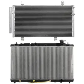 13123417 1autopowerstore Ac Condenser Cooling Kit And Aluminum Radiator For Toyota Avalon 2005-2012
