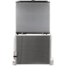 1autopowerstore 13123418 Ac Condenser Cooling Kit And Aluminum Radiator For Nissan Frontier 2005-2017