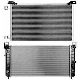 1autopowerstore 13129430 Condenser Cooling Kit And Radiator For Cadillescalade Chevrolet Tahoe 2002-2014