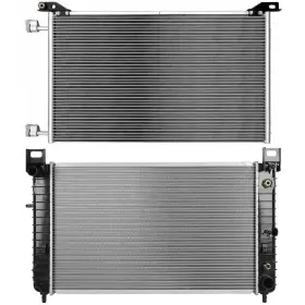 13129431 1autopowerstore Condenser Cooling Kit And Radiator For Cadillescalade Chevrolet Tahoe 2002-2004