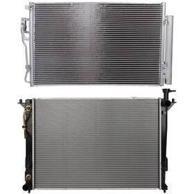 1autopowerstore 13132606 Ac Condenser Cooling Radiator For 10-12 Hyundai Santa Fe 11-15 Kia Sorento