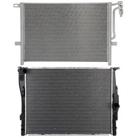1autopowerstore 13132624 Ac Condenser Cooling Kit Aluminum Radiator For Bmw 325i 325xi 330i 330xi 2006