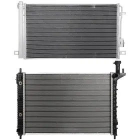 13144791 1autopowerstore Ac Condenser Cooling Kit Aluminum Radiator For Buick Enclave 2008-2017