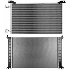 1autopowerstore 13144803 Ac Condenser Cooling Kit Aluminum Radiator For 2011-2014 Gmc Sierra 2500 Hd