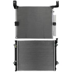 1autopowerstore 13584249 Aluminum Radiator And Ac Condenser Cooling Kit For Toyota Tacoma 2016-2018 2019