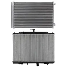 13584258 1autopowerstore Aluminum Radiator And Ac Condenser Cooling Kit For Nissan Nv200 2013-2016 2017