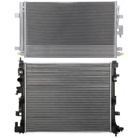 13584263 1autopowerstore Aluminum Radiator And Ac Condenser Cooling Kit For Chevrolet Equinox 2018-2019