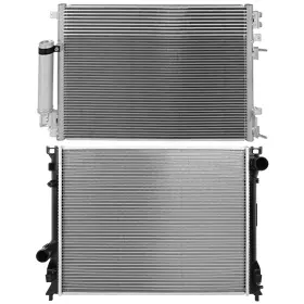 13584275 1autopowerstore Aluminum Radiator And Ac Condenser Cooling Kit For Dodge Charger 2008 2009 2010