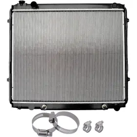 13635481 1autopowerstore Radiator With Universal Oil Hose Clamps Kit For Toyota Tundra 2000-2006