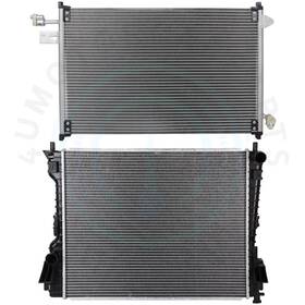 4umotorcarparts 12716215 Radiator And Ac Condenser Cooling Kit For 2005-2009 Ford Mustang Gt 4.6l V8