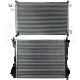 12716215 4umotorcarparts Radiator And Ac Condenser Cooling Kit For 2005-2009 Ford Mustang Gt 4.6l V8