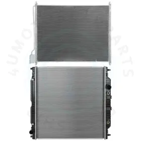 12718987 4umotorcarparts Radiator And Ac Condenser Cooling Kit For 2003-2004 Ford F-250/350 Super Duty