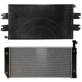 12725026 4umotorcarparts Radiator And Condenser Cooling Kit For 2004-18 Chevrolet Express 2500 3500 6.0l