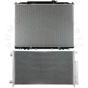 12725039 4umotorcarparts Radiator And Ac Condenser Cooling Kit For 2006-07 Honda Accord Ex Lx 2.4l L4