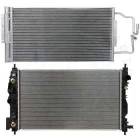 12726913 4umotorcarparts Radiator And Ac Condenser Cooling Kit For 2014-16 Chevrolet Impala Limited Ls 3.6l