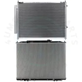 12726915 4umotorcarparts Radiator And Ac Condenser Cooling Kit For 2006-2008 Honda Ridgeline Rt Rts 3.5l