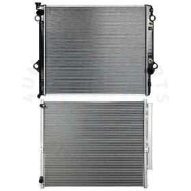 4umotorcarparts 13689586 Aluminum Radiator And Condenser Cooling Kit For Lexus Gx470 Toyota 4runner 2003-09