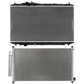 4umotorcarparts 13751396 Aluminum Radiator And Ac Condenser Cooling Kit For Acura Ilx 2.4l 2016 2017 2018