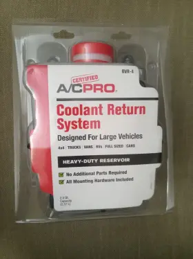 Bvr-4 Ac Pro Universal Heavy Duty 2.5 Quart Radiator Coolant Overflow Bottle
