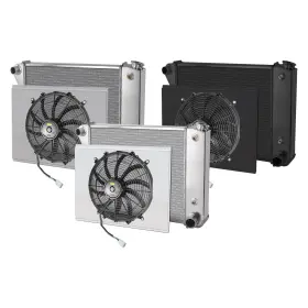 80288-s-ss-n Afco Racing Products/ Afab Llc - Muscle Car Performance Radiator With Fan