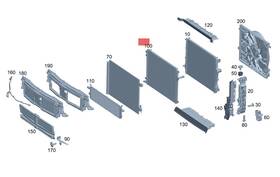 Aftermarket Products A0995009100 Radiator 0995009100 For 2023 Benz S580e Glc300 21-23 S500 S580