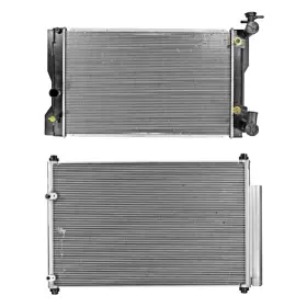 Bndl-450402 Agility For Toyota Corolla 2009-2011 Radiator And Condenser Kit