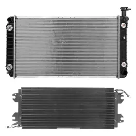 Bndl-452137 Agility For Chevy G30 1992-1993 Radiator And Condenser Kit