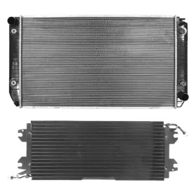 Bndl-452148 Agility For Chevy P30 1994-1997 Radiator And Condenser Kit