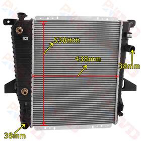 Alloyworks 12721032 Aluminum Radiator For 1995 1997 1996 Ford Ranger Mazda B4000 4.0l 3.0l