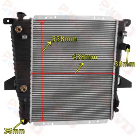 12721032 Alloyworks Aluminum Radiator For 1995 1997 1996 Ford Ranger Mazda B4000 4.0l 3.0l