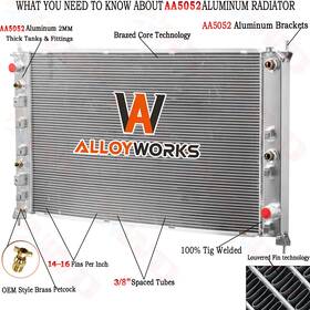 Alloyworks 13885 3 Row Radiator For 2020-2025 Chevy Silverado/gmc Sierra 2500 Hd 3500 6.6l At