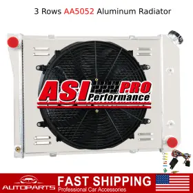 1605-560203 Alloyworks 3-row Radiator Shroud Fan Fits 1968-1987 Chevy Nova Monte Carlo Chevelle 21 Inch W