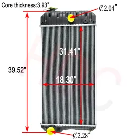 2485b299 Alloyworks Aluminum Core Generator Radiator For Perkins 798 438 104 Mm