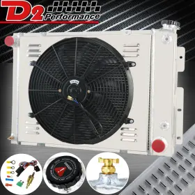 337aa Alloyworks Cc337 3 Row Radiator Shroud Fan For 1967-1969 Chevrolet Pontiac Camaro Firebird