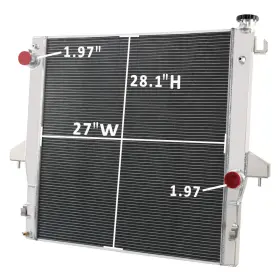 52028900ag Alloyworks 3 Row Radiator Fits 2003-2010 Dodge Ram 2500 3500 5500 Pickup 5.9l 6.7l Diesel