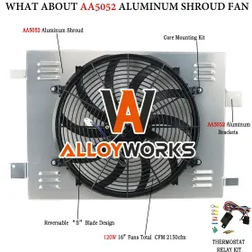 621102 Alloyworks Electric 16 Inch Shroud Fan Relay For 2003-2013 Chevy Corvette C6 Ssr V8 6.0l 6.2l 621102 Alloyworks Electric 16 Inch Shroud Fan Relay For 2003-2013 Chevy Corvette C6 Ssr V8 6.0l 6.2l
