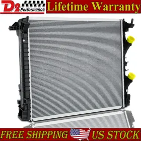 670107326 Alloyworks 670038340 2 Row Radiator For 2014-2020 Maserati Ghibli Quattroporte /