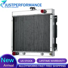7072 Alloyworks 3row Aluminum Radiator For 1970-72 Dodge Dart Plymouth Duster Valiant Big Block