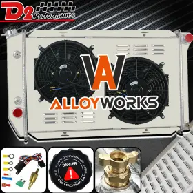 8010390 Alloyworks 4 Row Radiator Shroud Fan For 1972-1979 Ford Mercury Ranchero Thunderbird Ltd Ii