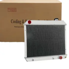 Cc284-blk Alloyworks 4-row Radiator Fit 1963-66 Chevy C10 C20 C30 K10 K20 K30 Pickup/gmc 1000 1500