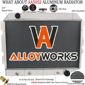 Alloyworks Cc374 Cu374 Dpi374 Ae374 4 Row Radiator Fit Dodge Mopar Challenger Charger Plymouth Small Block 68-74