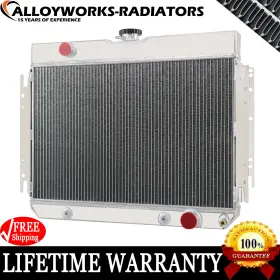 Dpi289 Alloyworks 4 Row Aluminum Radiator For 1963-1968 Chevy Impala 1964-1967 El Camino