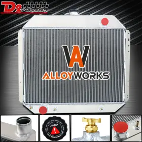 Drcc43 Alloyworks 4 Rows Aluminum Radiator For 1966-1979 Ford Bronco F100 F150 F250 F350 Truck V8