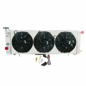 Kks1193 Alloyworks 3 Rows Radiator Shroud Fan Fit 1991-2001 Jeep Comanche Cherokee Xj 2.5l/4.0l
