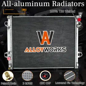 Rad2802 Alloyworks 3 Row Aluminum Radiator For 2005-2015 2012 Toyota Tacoma 2.7l L4 4.0l V6 At