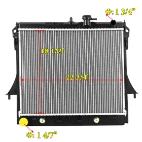 Sbr2855 Alloyworks Radiator For 2006-2012 Hummer H3 H3t Chevy Colorado Gmc Canyon 3.5l 3.7l 5.3l