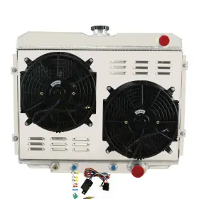 Sbr338 Alloyworks 3 Row Radiator Shroud Fan For 1967-1970 Ford Mustang Mercury Cougar V8 5.0l #338