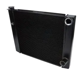 All30346 Allstar Performance Dnlf Dual Pass Radiator 19x28 1 Row Lightweight Black
